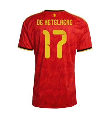 Belgien Charles De Ketelaere #17 Hemmatröja VM 2026 Kortärmad
